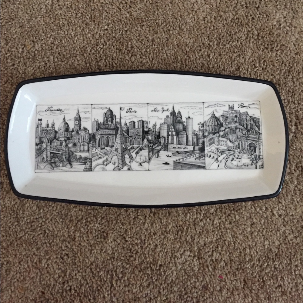 london paris new york roma‎ plate